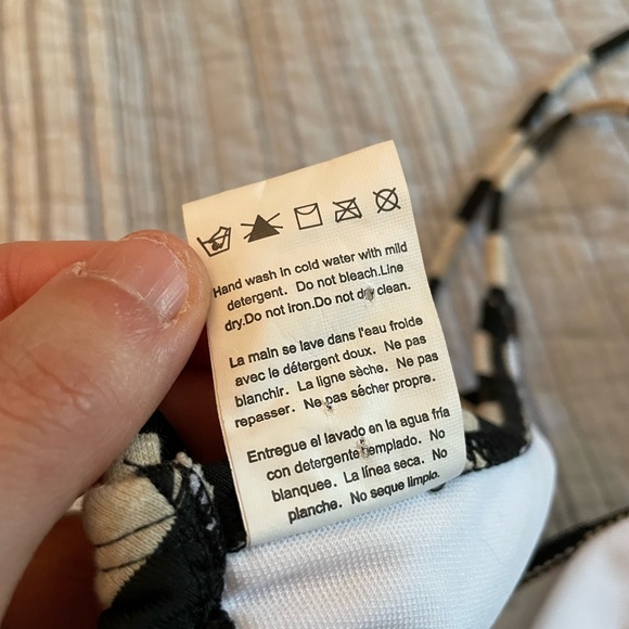 New! Beach Joy Black Stripe Adjustable Bikinis, Swimwear,top M,Bottom S - Picture 7 of 11